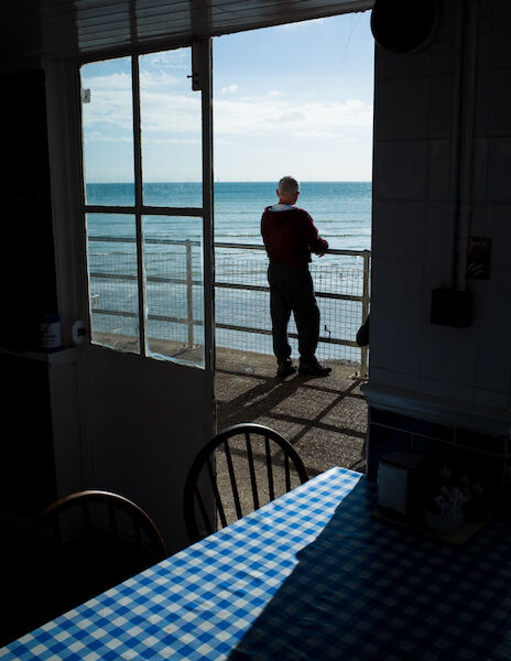Watching the sea, Worthing