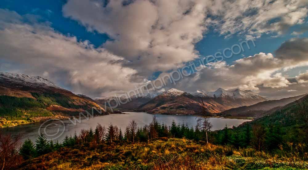 A view of the Five Sisters Scotland