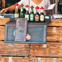 DJ, Drinks and Ammo boxes