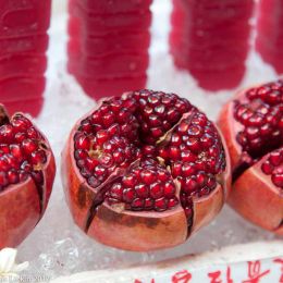 Pomegranate on display