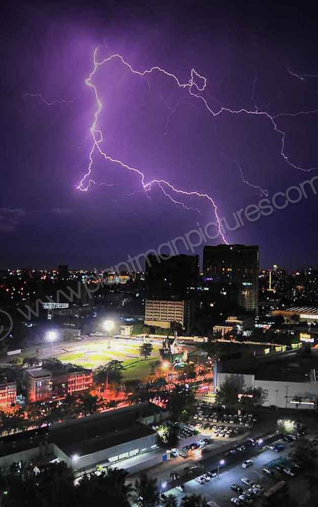 Lighting over Bangkok