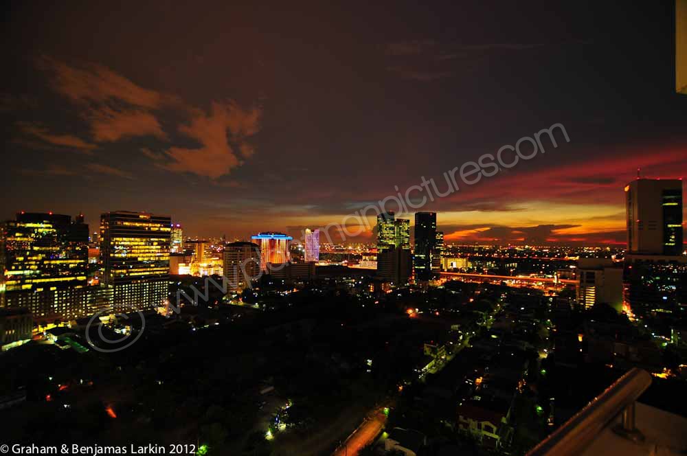 Sunset over Bangkok