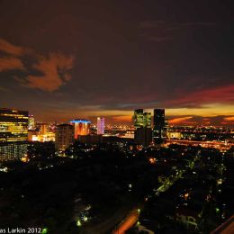 Sunset over Bangkok