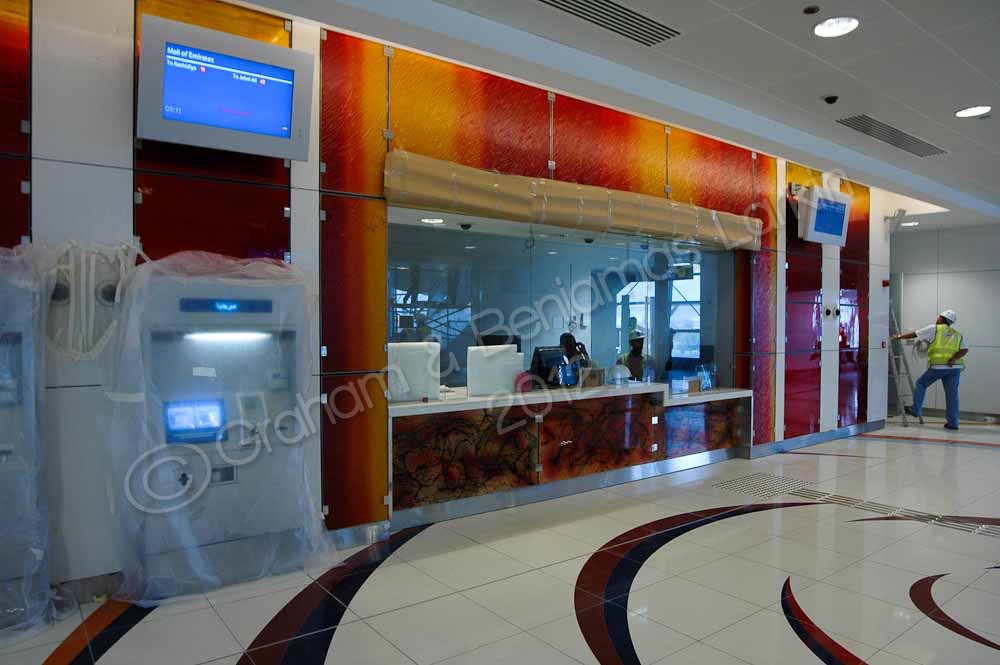 Inside the almost ready Mall of the Emirates station
