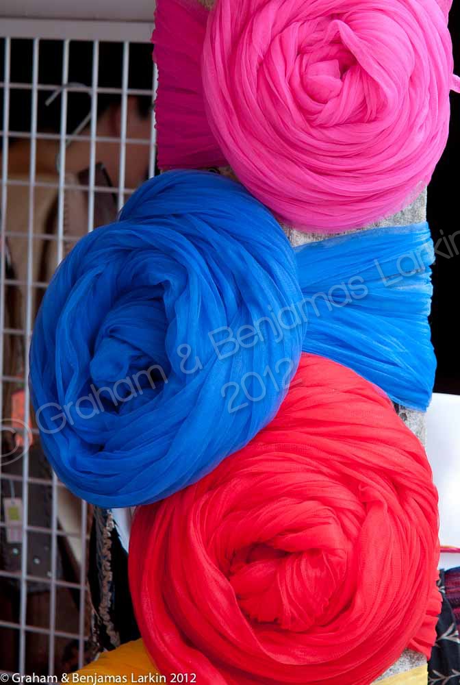 Scarves and material