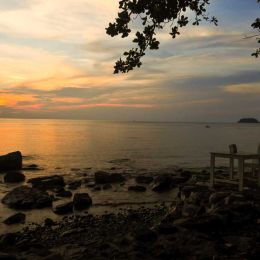 Sunset at the Lonely Beach