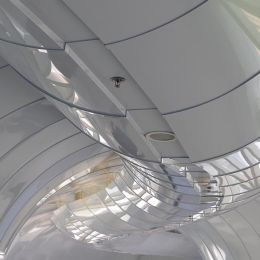 Ceiling design of walkway