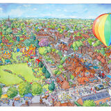 St Lawrence Fair, Hurstpierpoint Aerial illustration of Hurstpierpoint