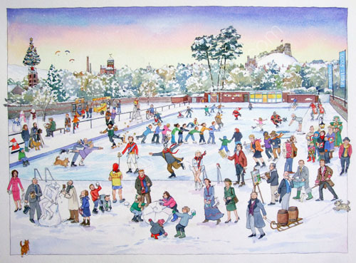 Skating at The Pells, Lewes
