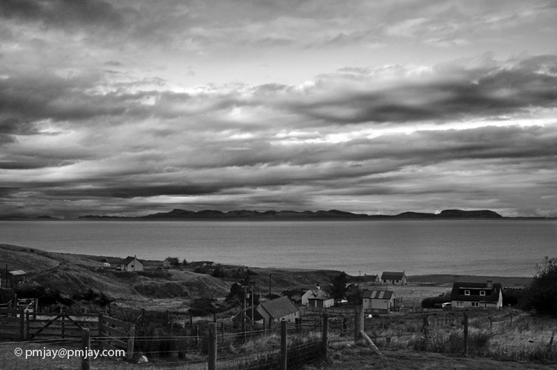 Dusk over Skye from Melvaig