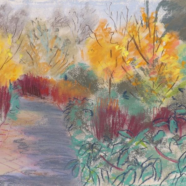 Golden Autumn garden