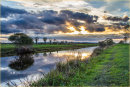 Evening Over the Levels by Peter Budd