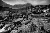 Path to Llyn Idwal B&W
