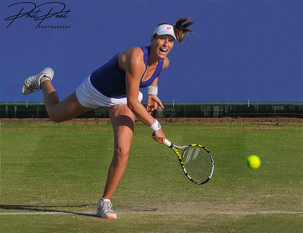 Konta Smashes A Serve