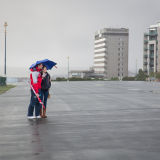 Wet afternoon on the Hoe