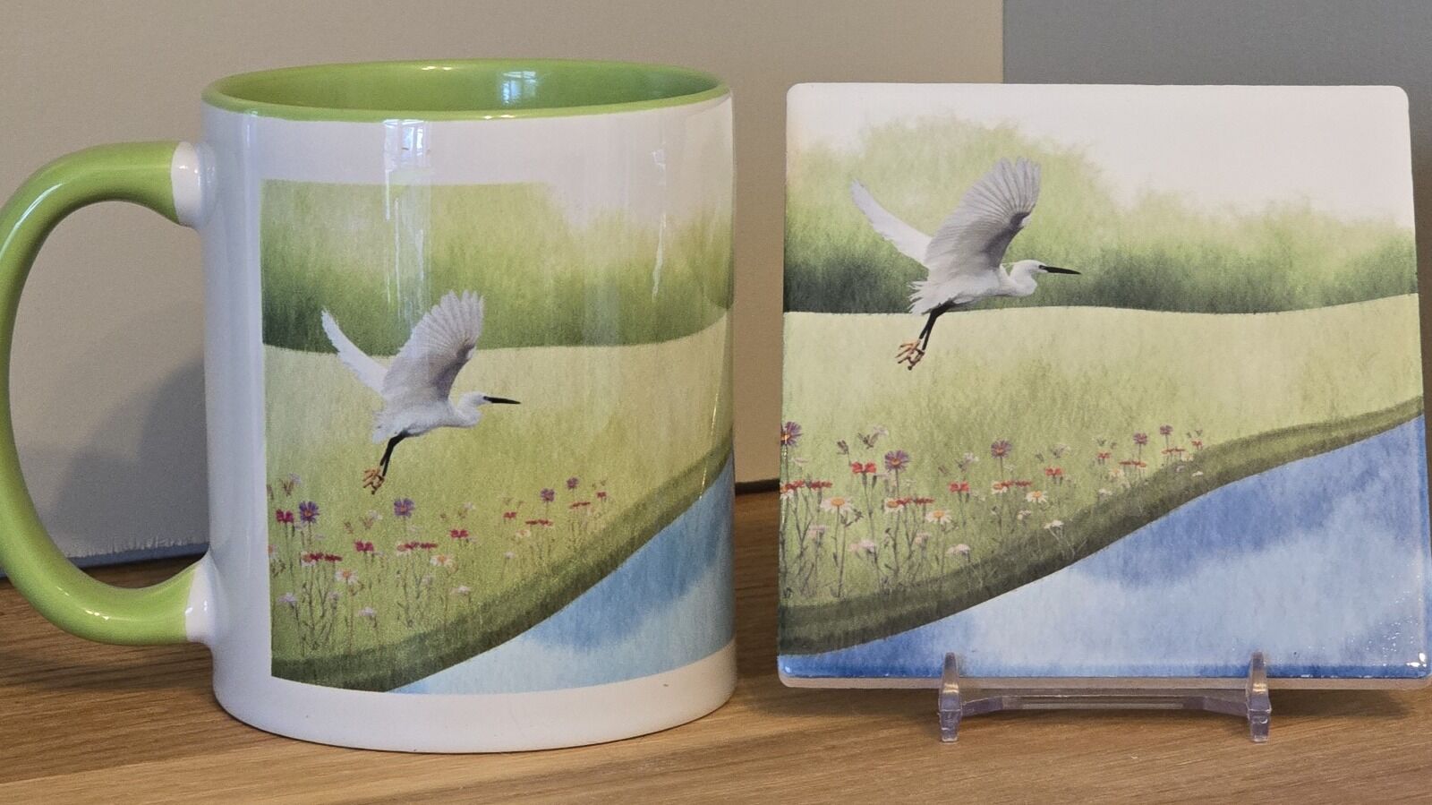 Wildlife mug and coaster set