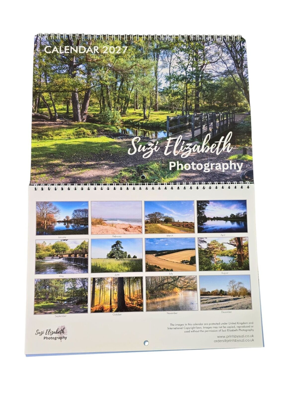 2027 wall calendar featuring Landscapes