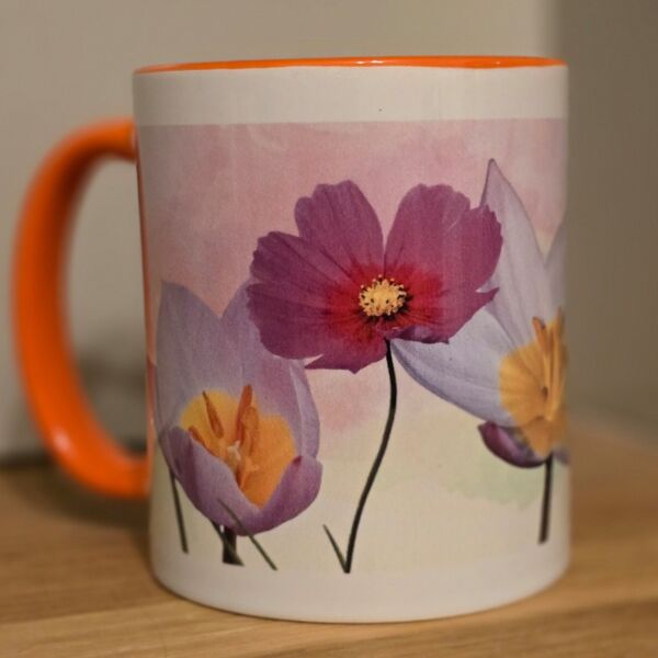 Flower printed mug