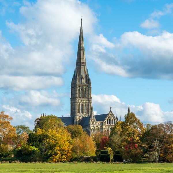 Salisbury Cathedral in Autumn