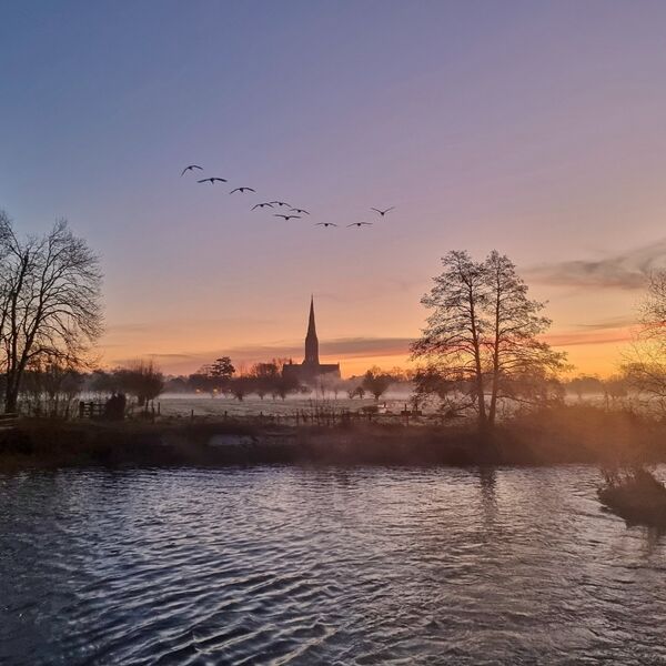 Salisbury Cathedral taken at Sunrise