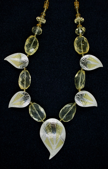 Citrine with Sterling Silver and 18ct Yellow Gold