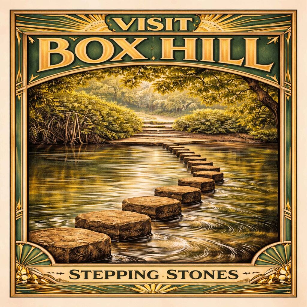 Box Hill stepping Stones done as a Art Deco Style