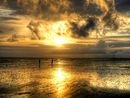 East Wittering beach at Sunset
