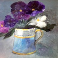 Purple Pansies