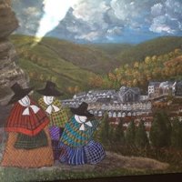 Welsh Ladies Viewing the Hall, Glyncorrwg