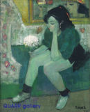 Liz with a Small White Bouquet