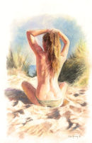 Girl on Studland Beach