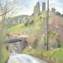 Corfe Castle, A Winter View