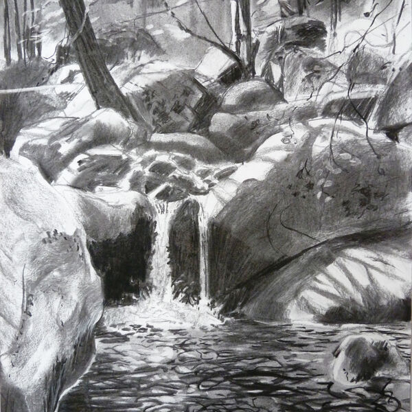 'Water Near Cascade Englais' Monte D'Oro, Corsica 9-9-12