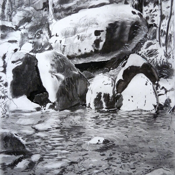 'Water and Rocks Near Haut Asco' Corsica 15-9-12