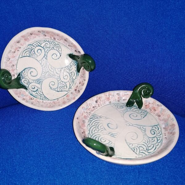 04-Fish Tail Sea Swirl Dish - for sale - £15 each