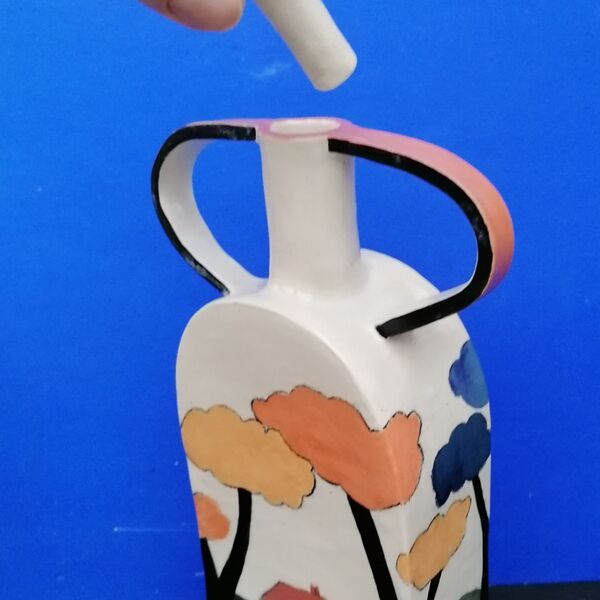 Geometric Bottle Continuous Design Inspired Clarice Cliff - BC £20+