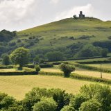 Brentor church and hay field June 2017