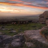 Sunset on Pew Tor September 2011