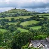 View of Brent Tor church Dartmoor, August 2015