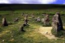 The graveyard stone row, cawsand beacon, Dartmoor.