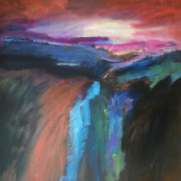 Edge 1 Oil on board (60 x 60 cm)