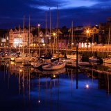 Douglas Harbour at Night