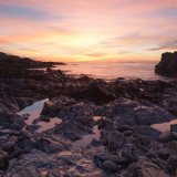 Sunset Over The Mountains of Mourne from Niarbyl