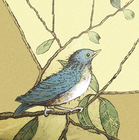BIRD ON A BRANCH (24A)