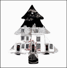 CHRISTMAS TOWN HOUSES -TREE (C9)