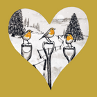 THREE ROBINS VISITING (C36)