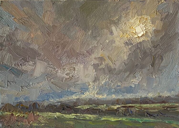 No.116. Sun and Showers towards Long Melford