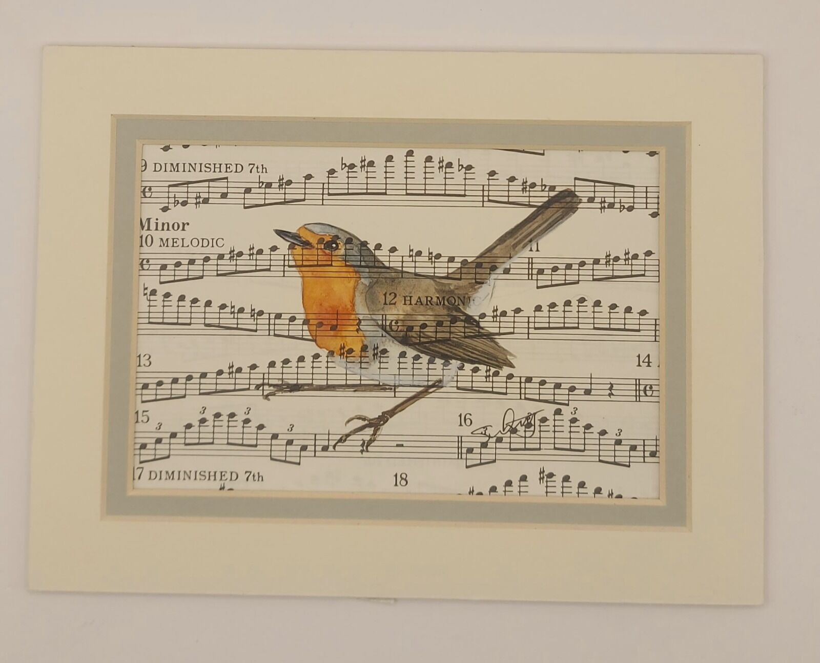 Framed Musical Robin £45