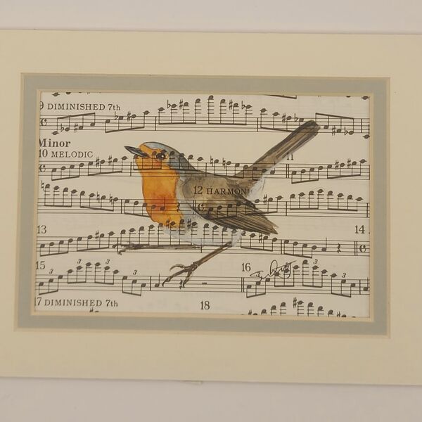 Framed Musical Robin £45