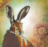 Hare - Animal Collage by Clare Thompson